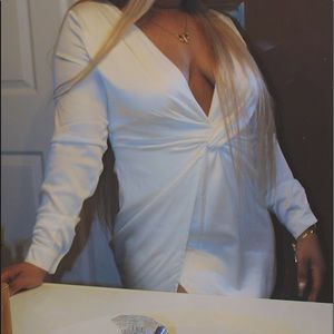 White mini “Sugar Free” dress